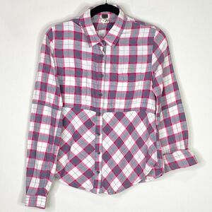 Free People We The Free Western Plaid Button Down Top Women's Size XS